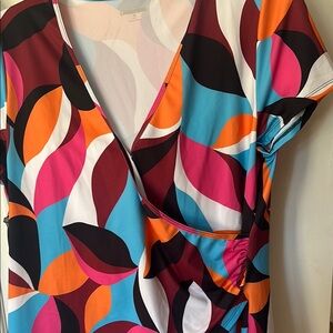 Lands' End Pastel Swirl top